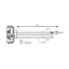 ブラストトレイル　3ピンプラグ（オーバル型LEDランプ用）　【品番 A-47PB】